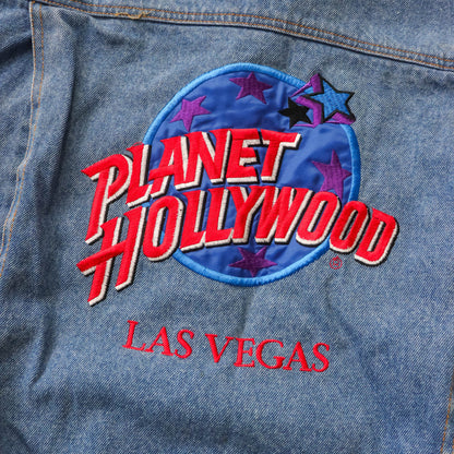 Vintage 90s Planet Hollywood Las Vegas Denim Jacket - L