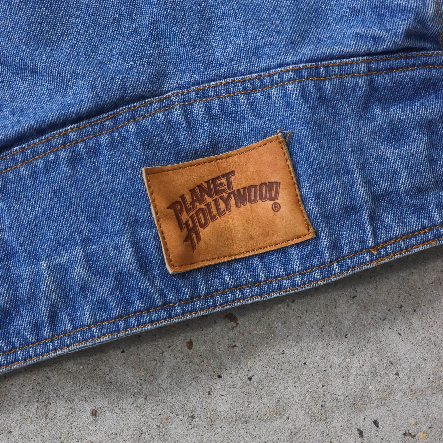 Vintage 90s Planet Hollywood Las Vegas Denim Jacket - L