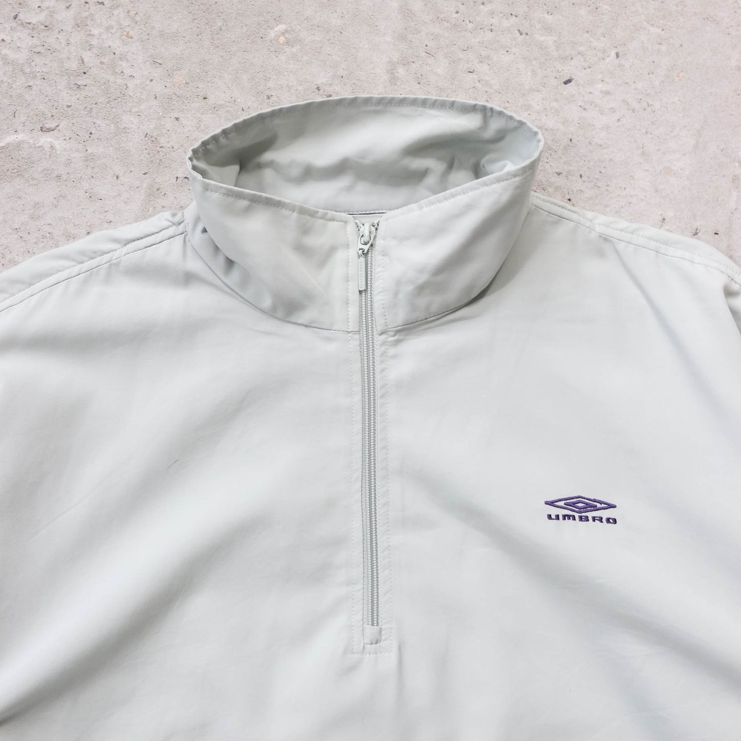 Umbro Diamond Logo 1/4 Zip Windbreaker Jacket - 90s (L)