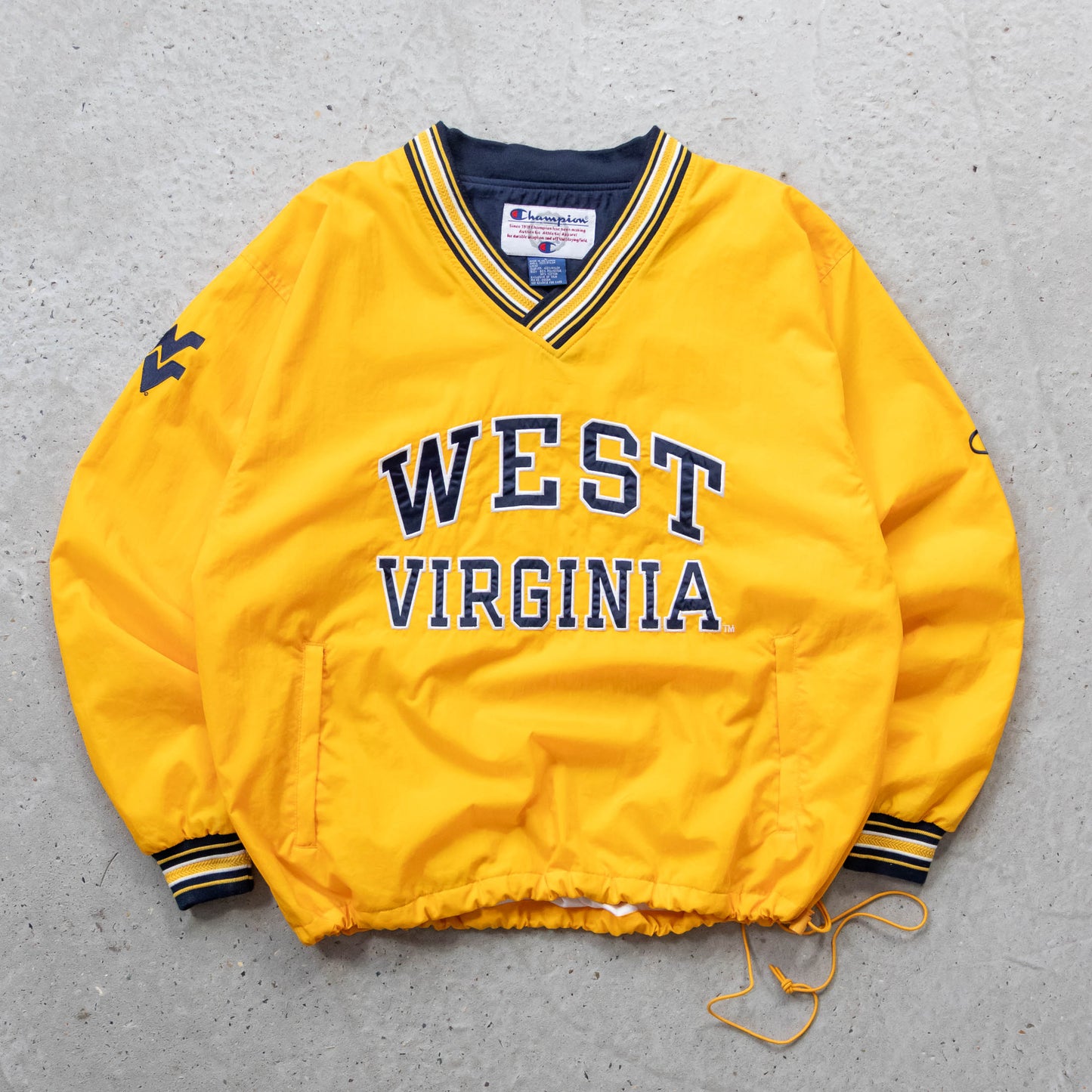Champion West Virginia Mountaineers Windbreaker Jacket - 90s (L)
