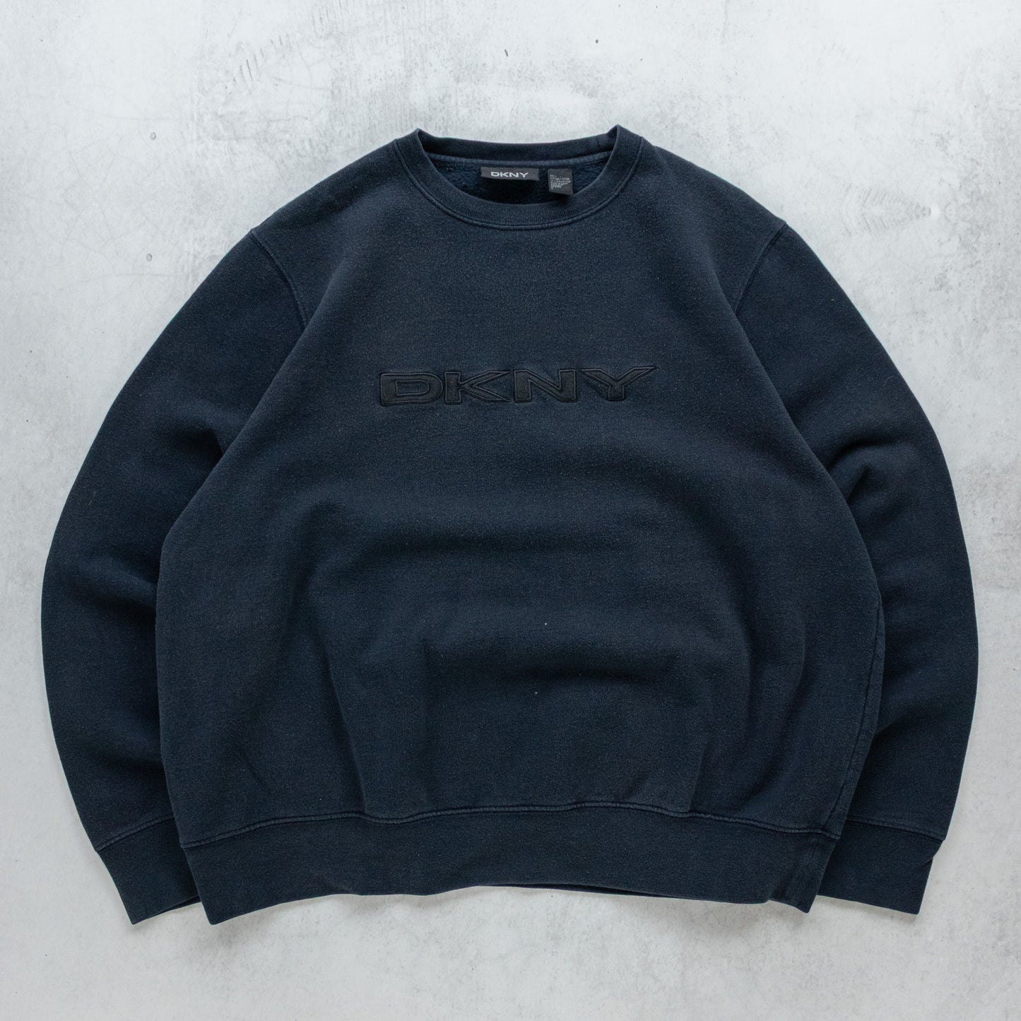 Vintage 90s DKNY Embroidered Spellout Sweatshirt - L