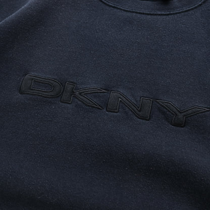 Vintage 90s DKNY Embroidered Spellout Sweatshirt - L