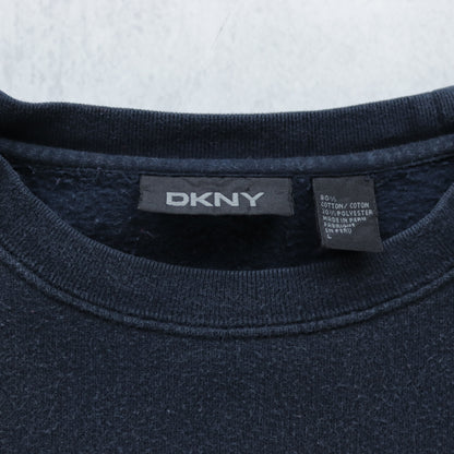 Vintage 90s DKNY Embroidered Spellout Sweatshirt - L