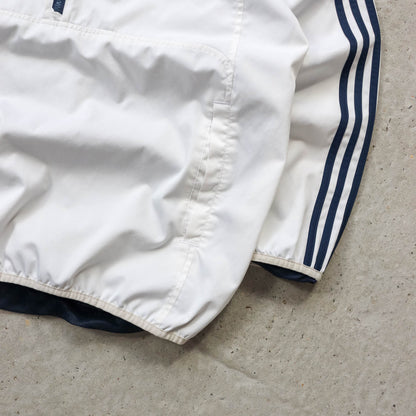 Adidas 3-Stripe 1/4 Zip Windbreaker Jacket - 2000s (M)