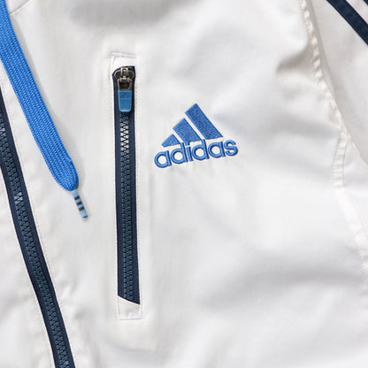 Adidas 3-Stripe 1/4 Zip Windbreaker Jacket - 2000s (M)