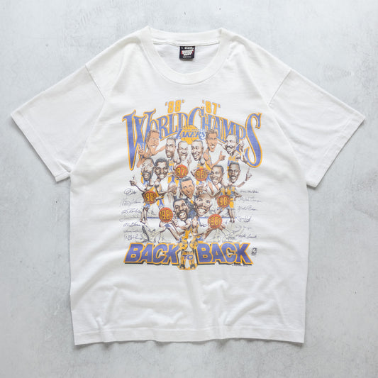 Vintage 1988 Los Angeles Lakers NBA Champions Salem Tee - L