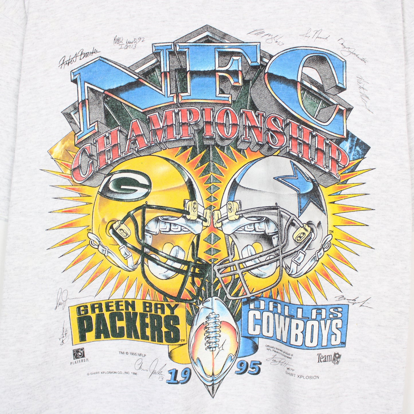 Vintage 1995 Packers vs Cowboys NFL Tee - L