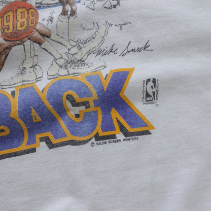 Vintage 1988 Los Angeles Lakers NBA Champions Salem Tee - L
