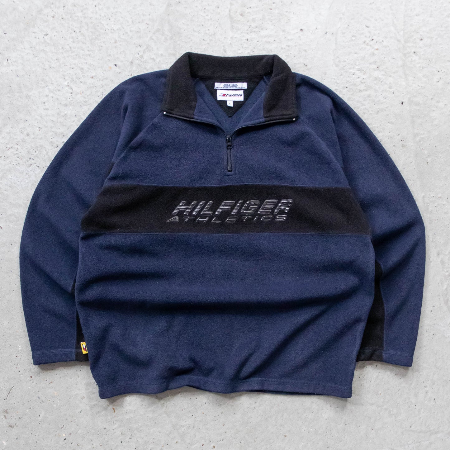 Tommy Hilfiger Athletics 1/4 Zip Fleece Pullover - 90s (L)