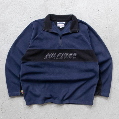 Tommy Hilfiger Athletics 1/4 Zip Fleece Pullover - 90s (L)