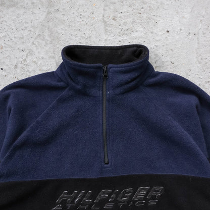 Tommy Hilfiger Athletics 1/4 Zip Fleece Pullover - 90s (L)