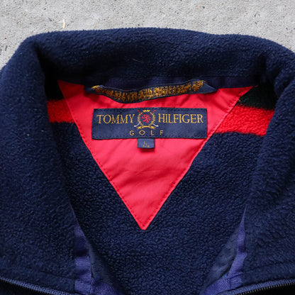 Tommy Hilfiger Golf Colourblock Fleece Jacket - 90s (L)