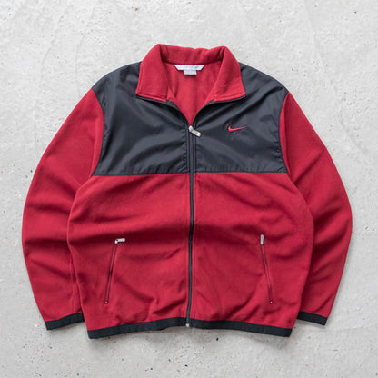 Nike Mini Swoosh Two-Tone Fleece Jacket - 2000s (XL)