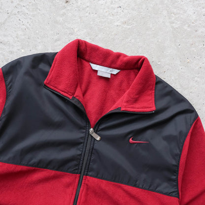 Nike Mini Swoosh Two-Tone Fleece Jacket - 2000s (XL)