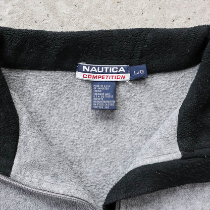 Nautica Competition Arctic 1/4 Zip Fleece Pullover - 90s (L)