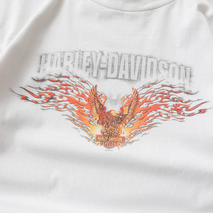 Vintage 2004 Harley Davidson Long Sleeve Flames Tee - M