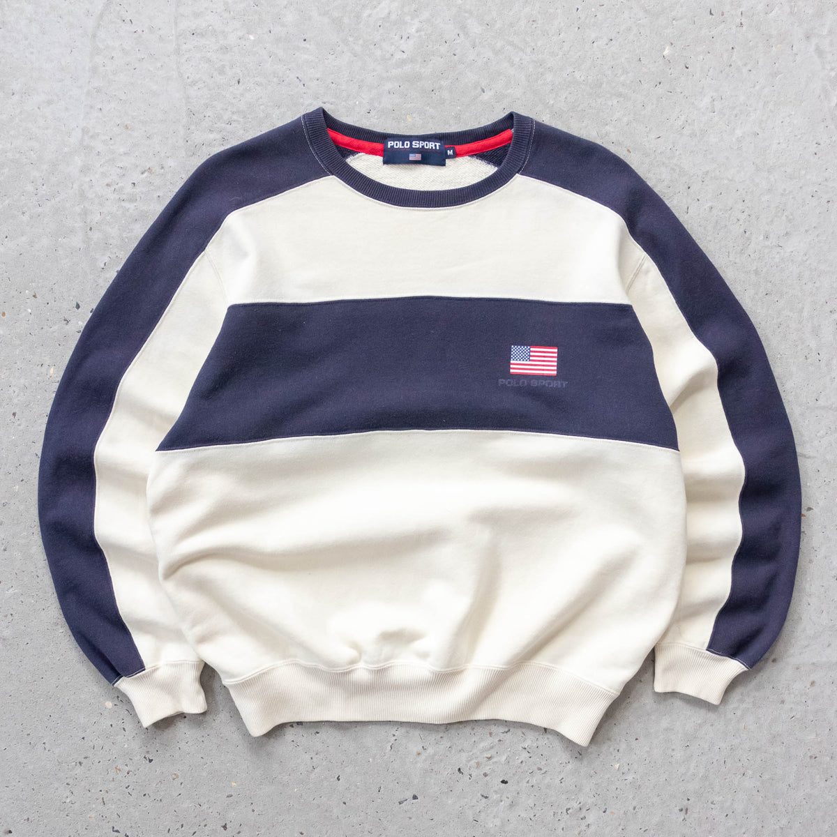 Polo Sport Ralph Lauren USA Flag Sweatshirt - 90s (M)