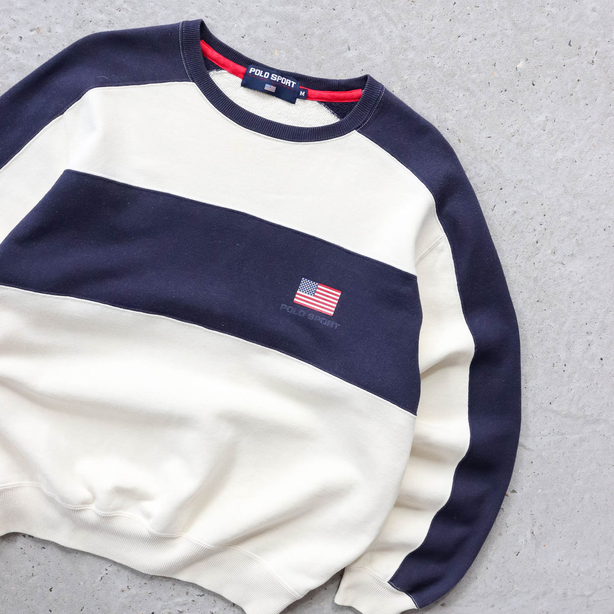 Polo Sport Ralph Lauren USA Flag Sweatshirt - 90s (M)
