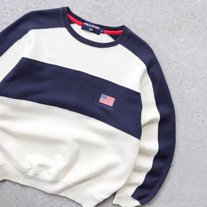 Polo Sport Ralph Lauren USA Flag Sweatshirt - 90s (M)