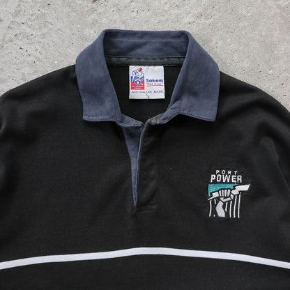 Port Adelaide Power Sekem AFL Rugby Jumper - 90s (L)