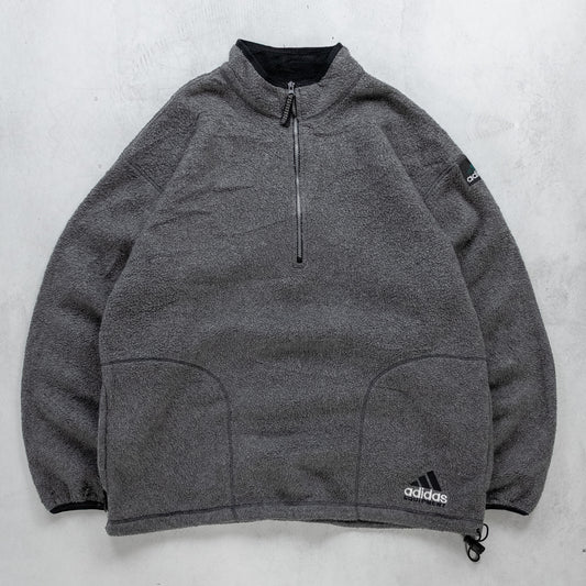 Vintage 90s Adidas Equipment 1/4 Zip Fleece Pullover - L