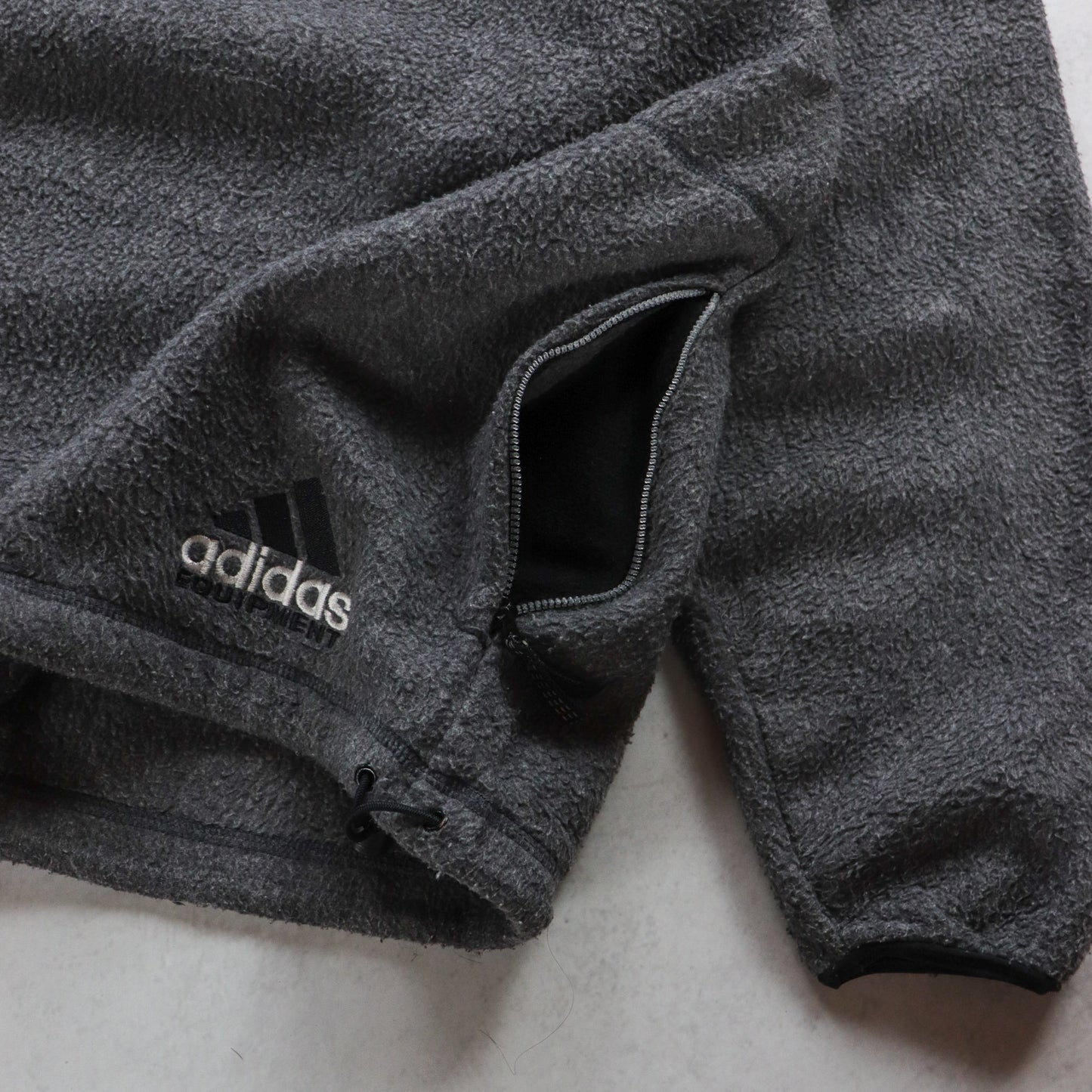 Vintage 90s Adidas Equipment 1/4 Zip Fleece Pullover - L