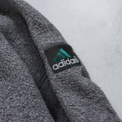 Vintage 90s Adidas Equipment 1/4 Zip Fleece Pullover - L
