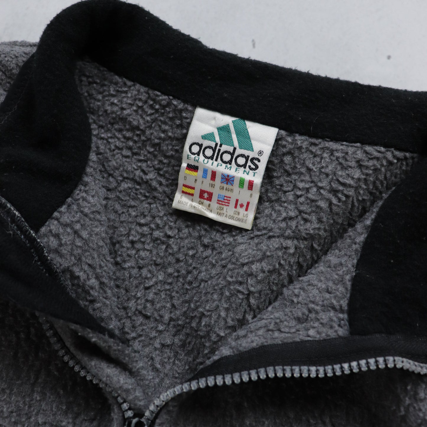 Vintage 90s Adidas Equipment 1/4 Zip Fleece Pullover - L