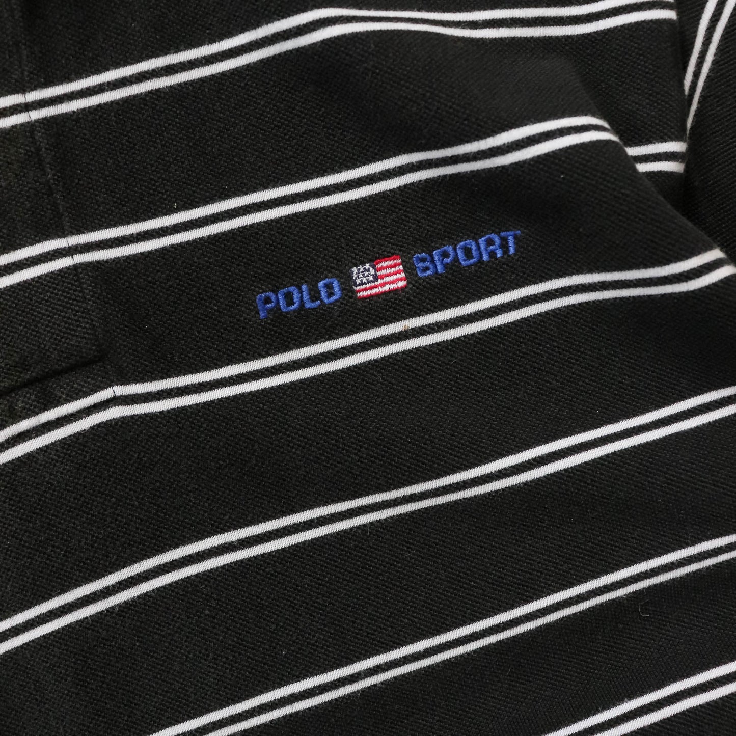 Polo Sport Ralph Lauren Striped Polo Shirt - 90s (L)