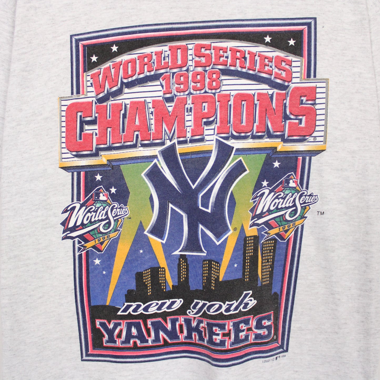 Vintage 1998 New York Yankees MLB Champions Tee - L