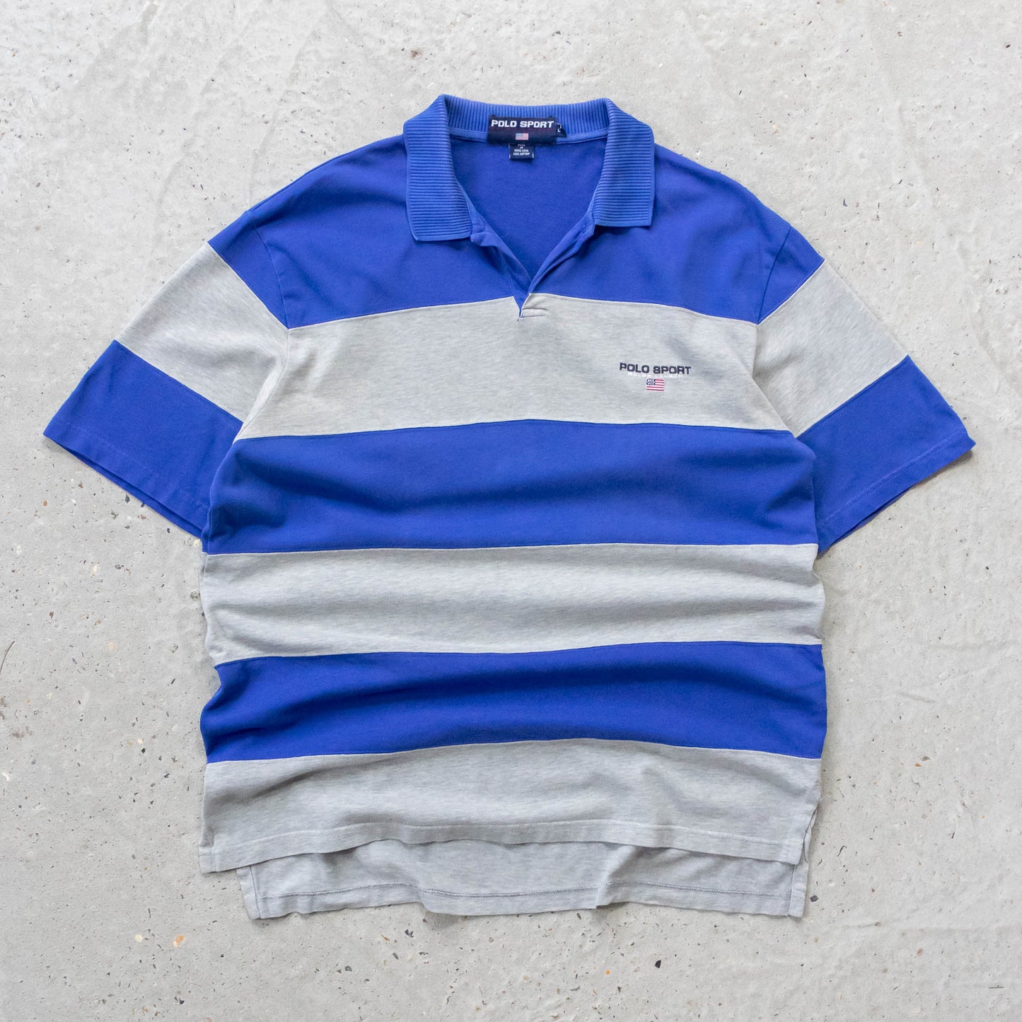Polo Sport Ralph Lauren Striped Polo Shirt - 90s (L)