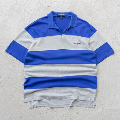 Polo Sport Ralph Lauren Striped Polo Shirt - 90s (L)