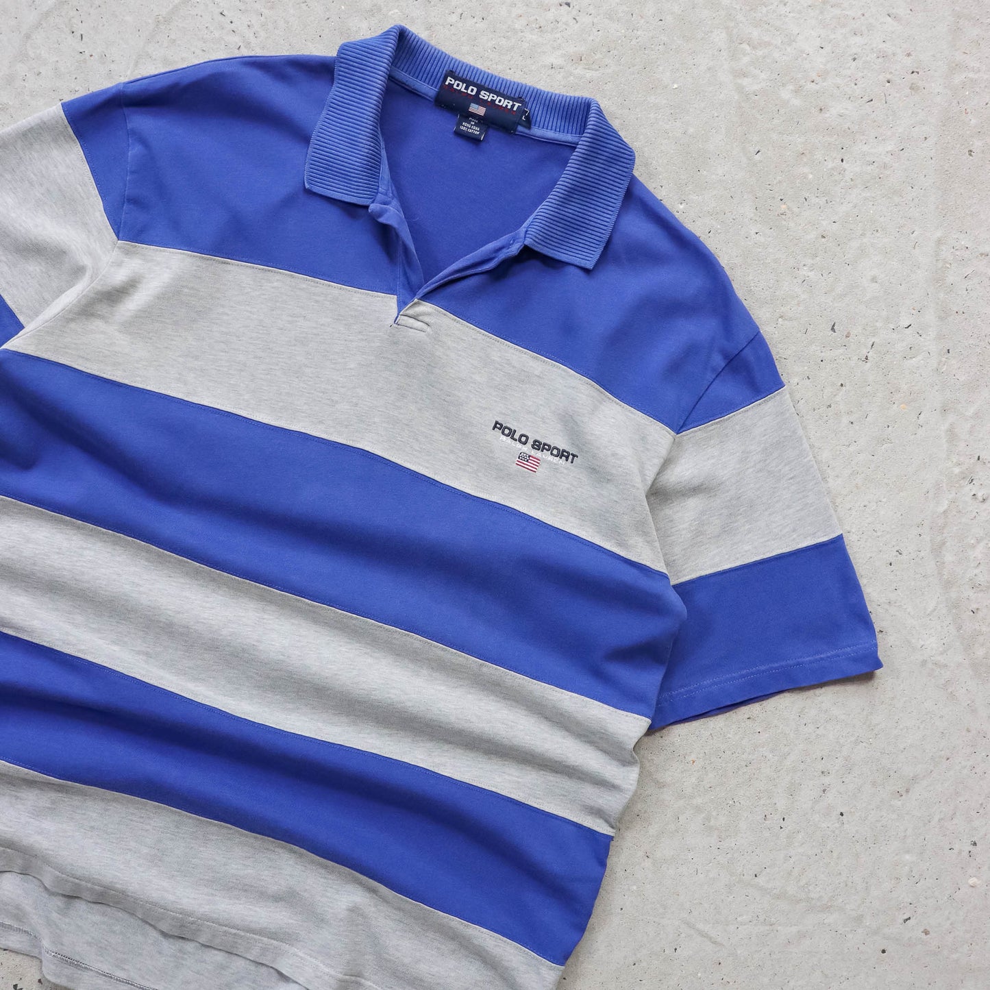 Polo Sport Ralph Lauren Striped Polo Shirt - 90s (L)