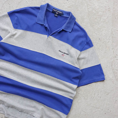Polo Sport Ralph Lauren Striped Polo Shirt - 90s (L)