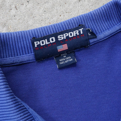 Polo Sport Ralph Lauren Striped Polo Shirt - 90s (L)