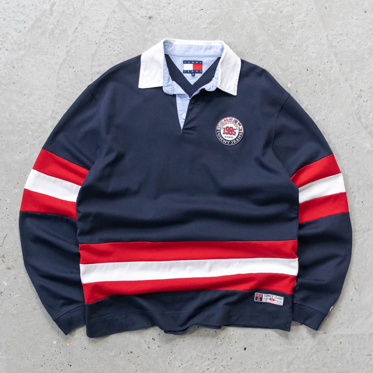 Tommy Hilfiger International Games Rugby Shirt - 90s (M)