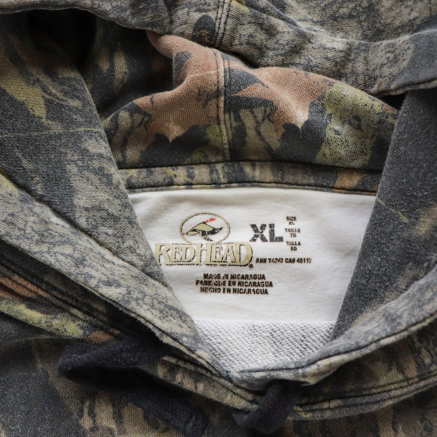 Vintage Redhead Realtree Camo Hoodie - XL