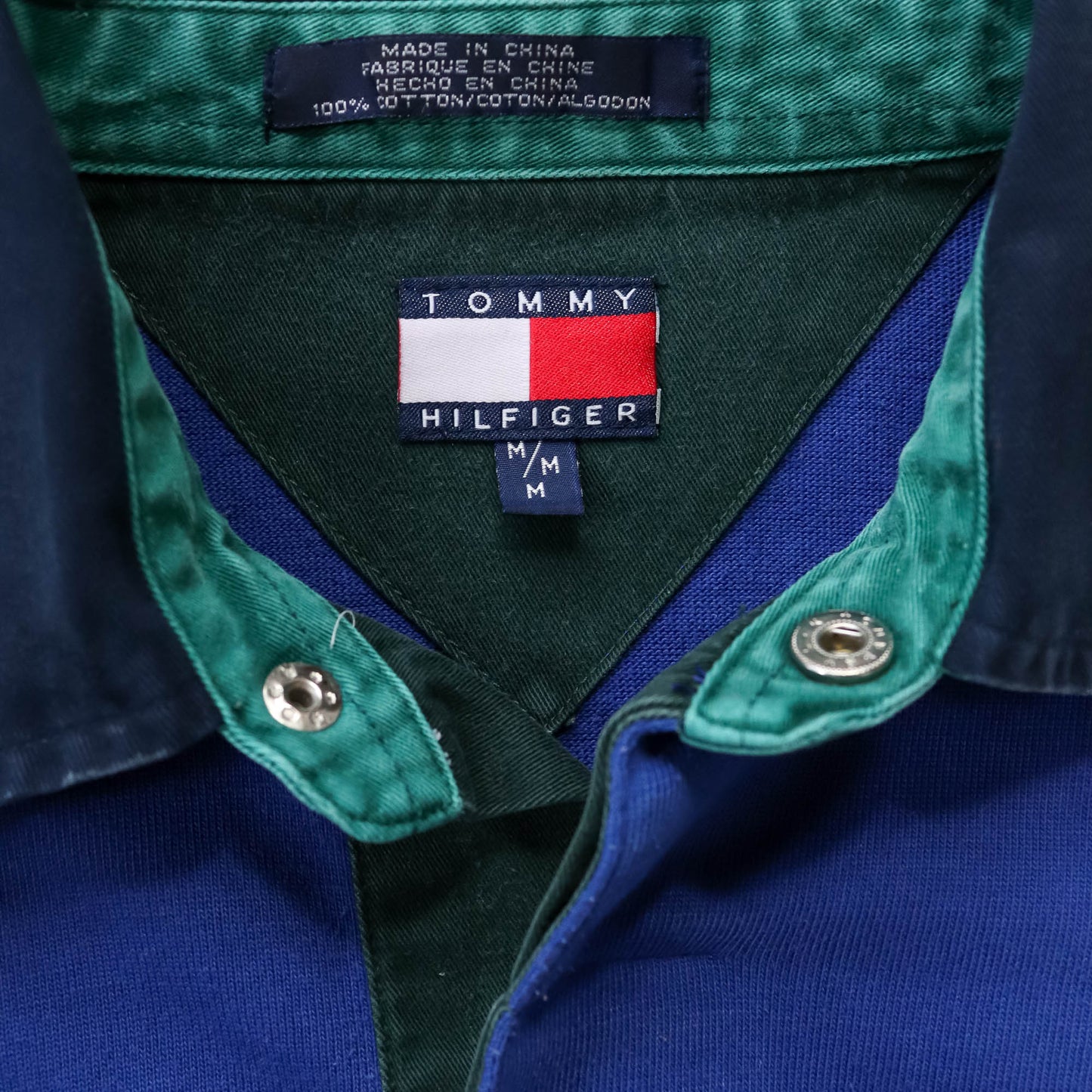Tommy Hilfiger Sailing Colourblock Rugby Shirt - 90s (M)