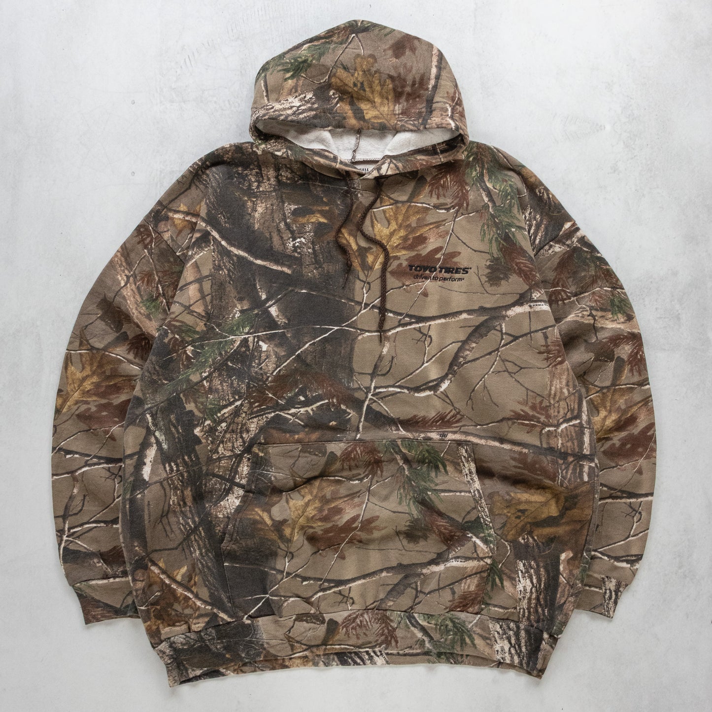 Vintage Russell Outdoors Realtree Camo Hoodie - XXL