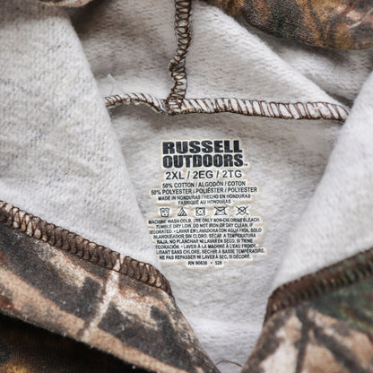 Vintage Russell Outdoors Realtree Camo Hoodie - XXL