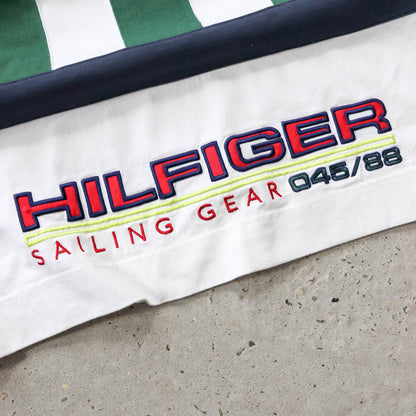 Tommy Hilfiger Sailing Gear Spellout Rugby Shirt - 90s (XL)