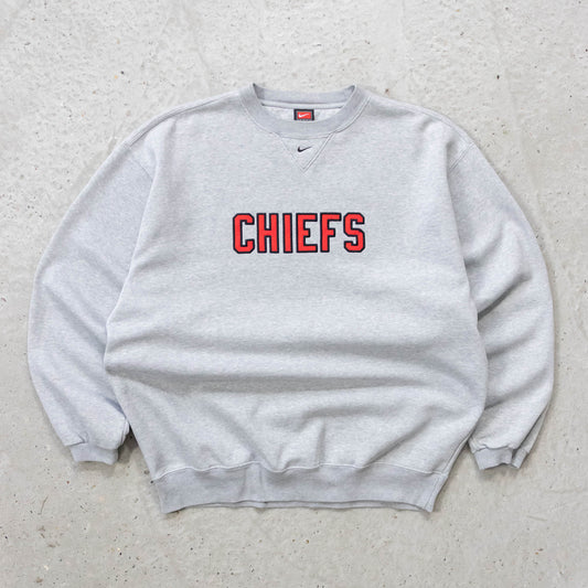 Nike Kansas City Chiefs Embroidered NFL Sweatshirt - 90s (L)