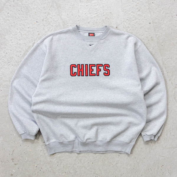 Nike Kansas City Chiefs Embroidered NFL Sweatshirt - 90s (L)