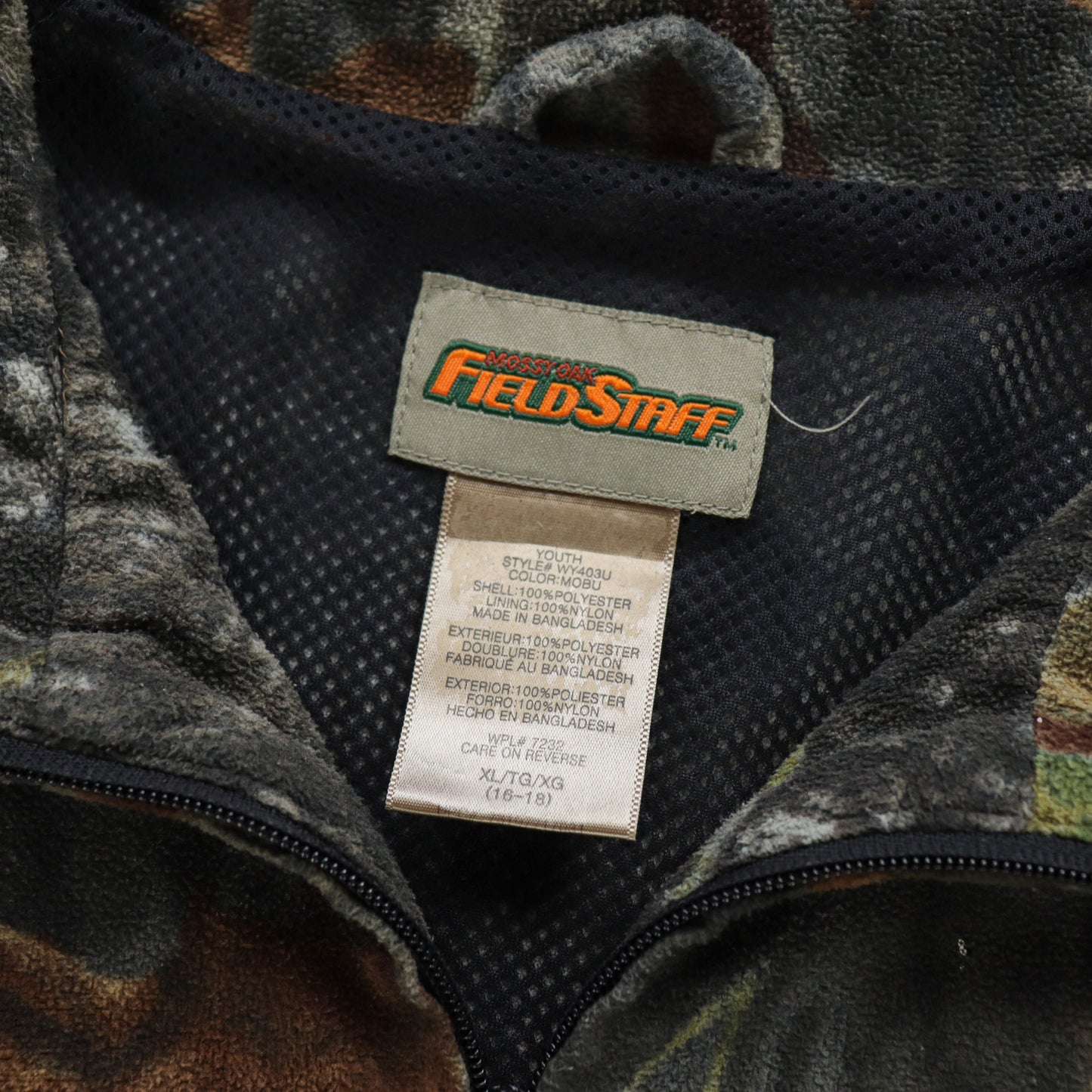 Vintage Mossy Oak Realtree Camo Fleece Jacket - S