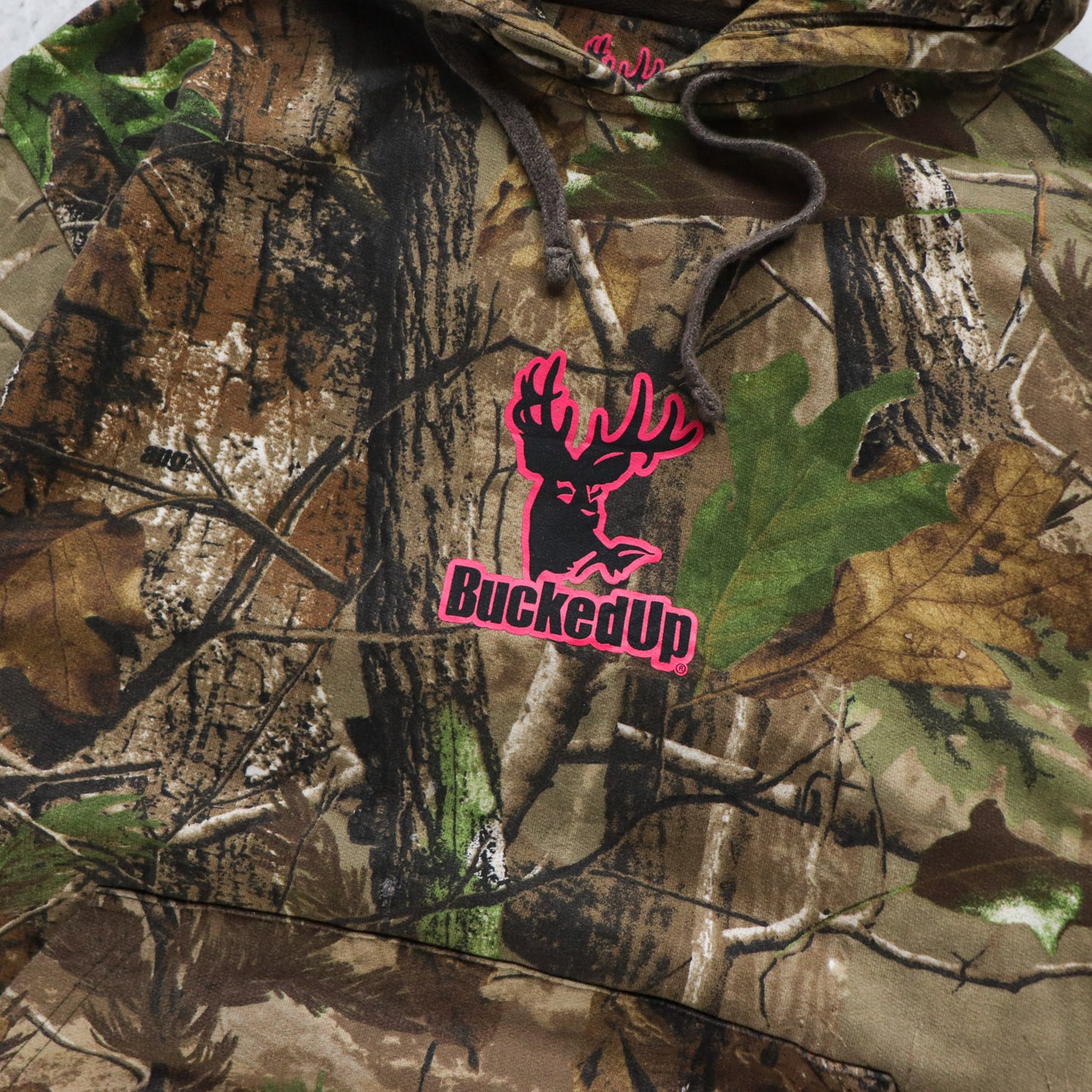 Vintage Bucked Up Realtree Camo Hoodie - M