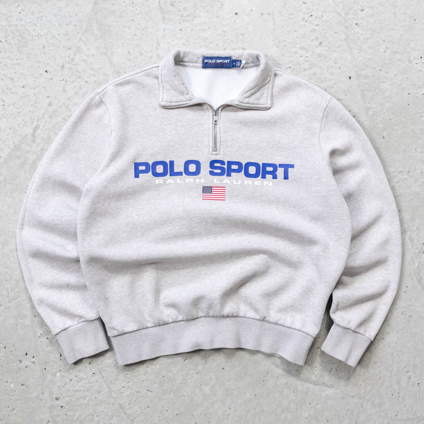 Polo Sport Ralph Lauren Spellout 1/4 Zip Sweatshirt - 2000s (M)