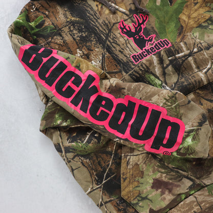 Vintage Bucked Up Realtree Camo Hoodie - M