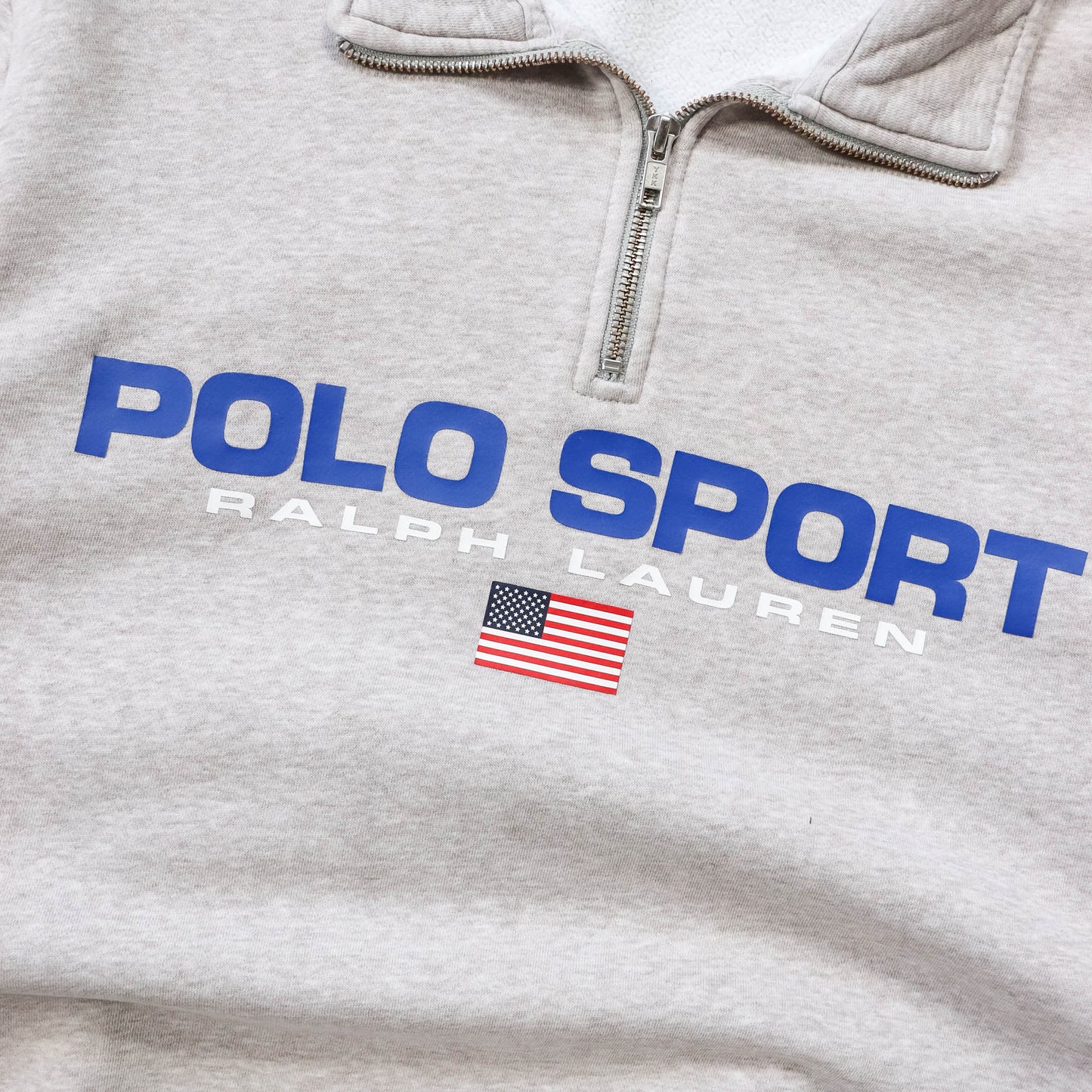 Polo Sport Ralph Lauren Spellout 1/4 Zip Sweatshirt - 2000s (M)