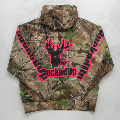 Vintage Bucked Up Realtree Camo Hoodie - M