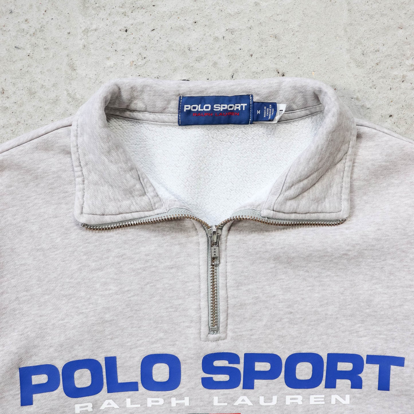 Polo Sport Ralph Lauren Spellout 1/4 Zip Sweatshirt - 2000s (M)